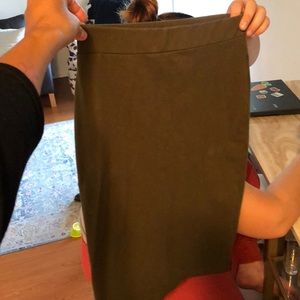Midi skirt, camo green